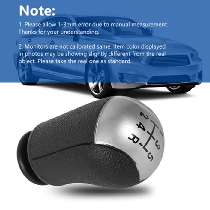 Couvercle de pommeau de levier de vitesse, pour Ford Fiesta Focus 5 vitesses  ABS noir pommeau