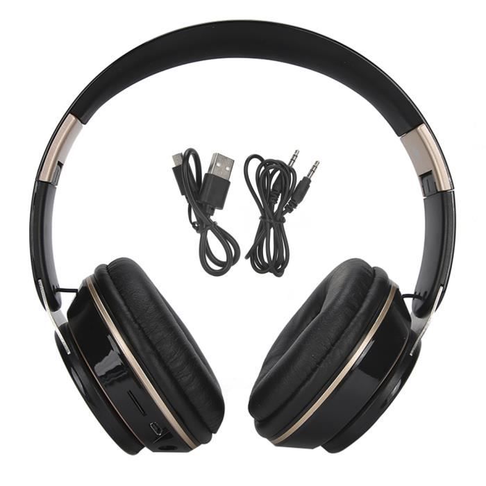 Fdit Casque d'écoute sans fil Écouteur Bluetooth 5.0 sans fil sur l ...