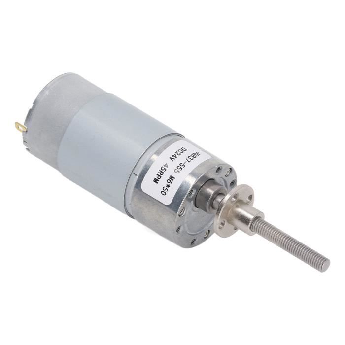 Delaman Moteur à Engrenages Sans Fin 12V – Haute Torsion Réversible – 8 Mm Arbre – Idéal Rideaux, Fenêtres, Pub, Appareils Intelligents (400 Tr/min)