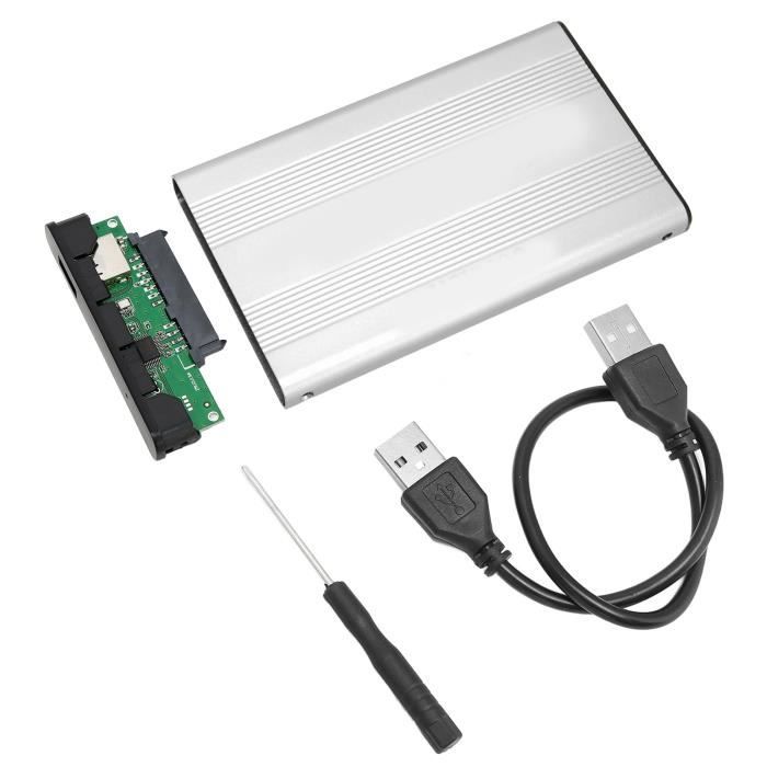 GOTOTOP boîtier pour disques durs Boîtier de disque dur externe Interface USB 2.0 vers SATA