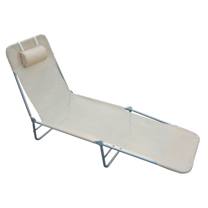 Chaise Longue Pliante Bain de Soleil inclinable transat