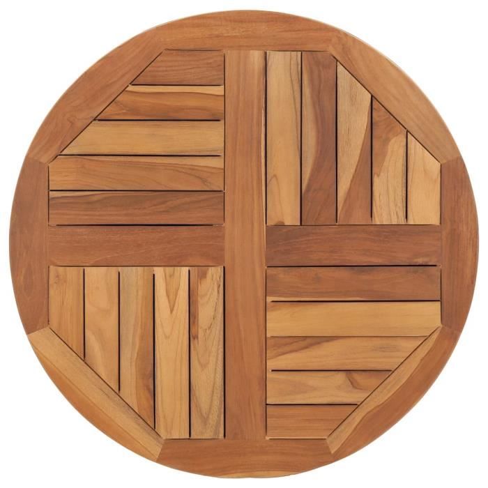 Table Pliante Marine En Teck – Plateau Rectangulaire 66x65 Cm (26x25,6 Pouces)
