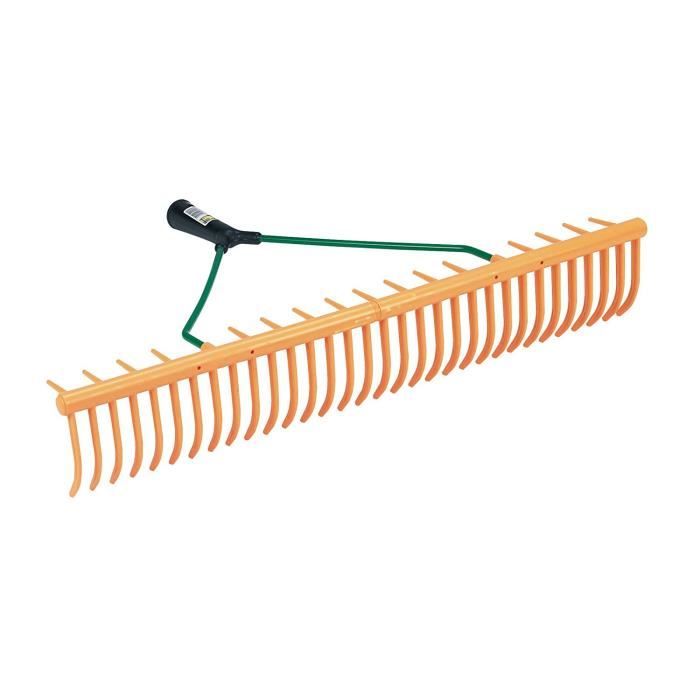 Râteau en Plastique KERBL pour Élevage-Agriculture Urbaine - 32 Dents Longues et Courtes