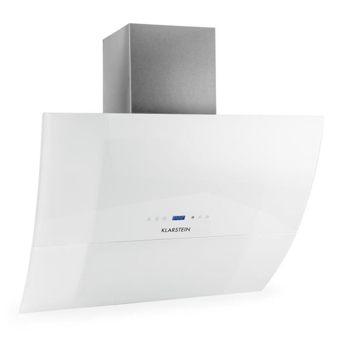 Acier Inoxydable 90cm 3 Niveaux De Puissance Capacite Dextraction Maximale De 536m H Eclairage Halogene Klarstein Karajan 90 Hotte Aspirante Design Moderne Gros Electromenager Hottes Aspirantes