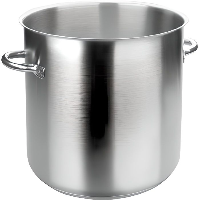 Marmite Traiteur Lacor Chef Luxe 54136S – Acier Inox 18/10 – Diamètre 36 Cm, Hauteur 36 Cm, 36,5 L – Compatible Induction – Sans Couvercle
