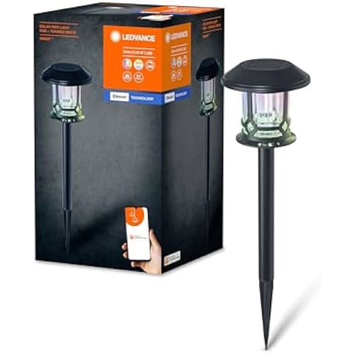 Lampe de jardin - LEDVANCE - SMART+ extérieur - Bluetooth - Solaire - 8h autonomie Lampe de jardin - LEDVANCE - SMART+ extérieur - Bluetooth - Solaire - 8h autonomie