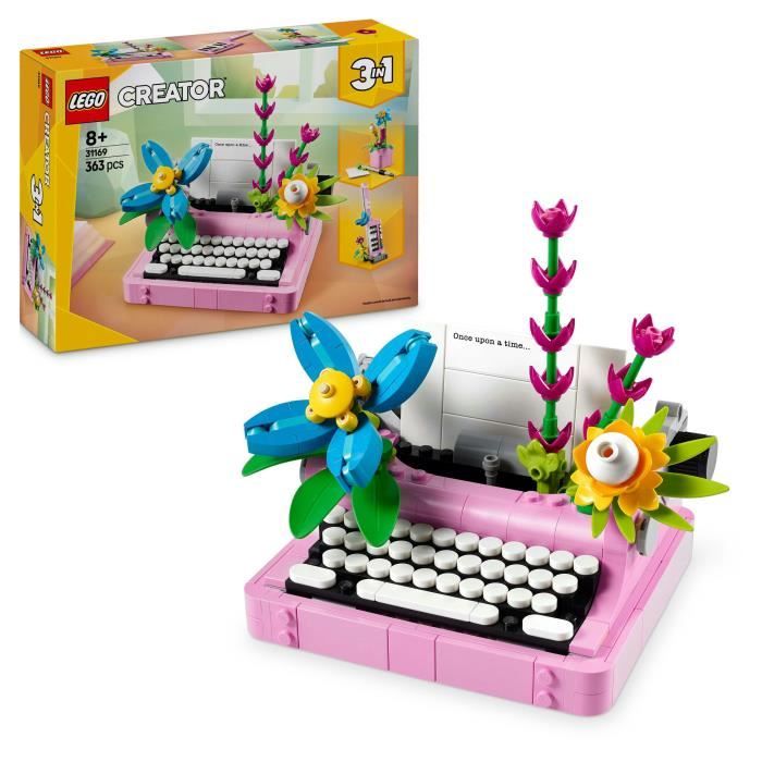 Lego Creator 3 en 1 La Machine À Ecrire Avec Des Fleurs 31169 Lego La Boite - vue 4