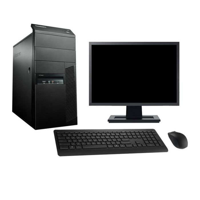 PC Tour Lenovo M91p Ecran 22 Core i3-2100 RAM 8Go SSD 960Go Windows 10 Wifi - Lenovo