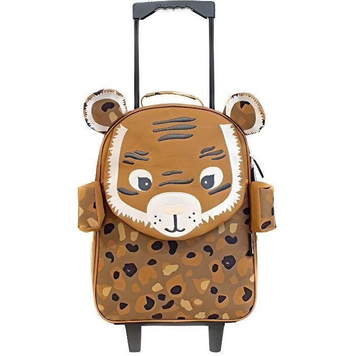 Sac Banane Enfant Les Déglingos - Tigre Speculos En Velours Côtelé, 21x9 Cm, Dès 3 Ans
