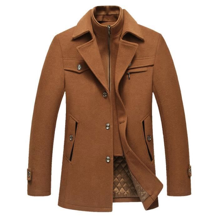 pardessus homme camel