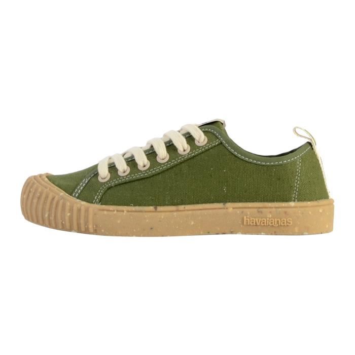 Havaianas Baskets basses - HAVAIANAS - Tennis à Lacets Calc Can Roots - Vert olive - Mixte - Confort exceptionnel