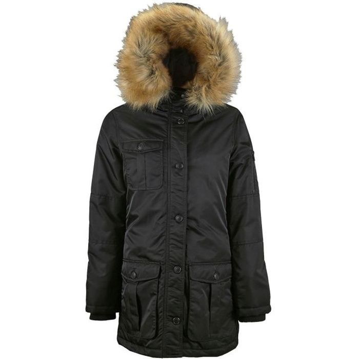 Parka Capuche Fourrure Femme Cdiscount