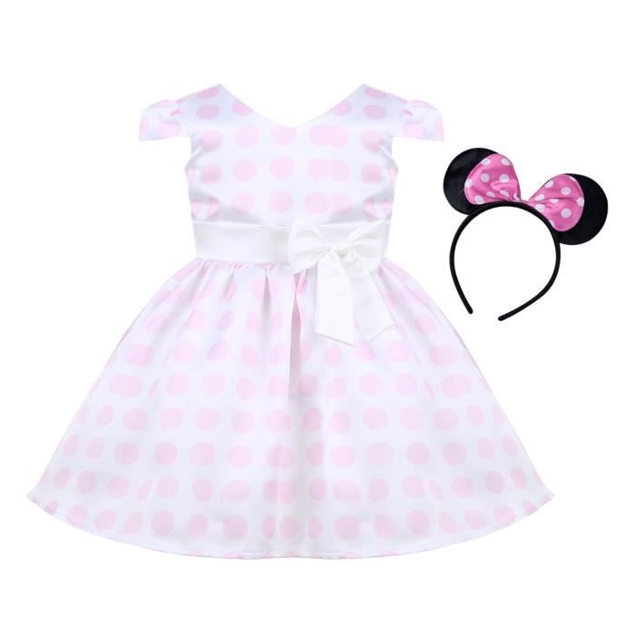 Robe A Pois Bebe Fille Enfant Noel Robe De Soiree Deguisement De Princesse Anniversaire Tutu Pois 12 Mois 6 Ans Rose Cdiscount Pret A Porter