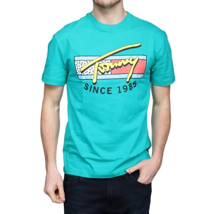 Tee Shirt Tommy jeans Dm0dm06098 Neon 