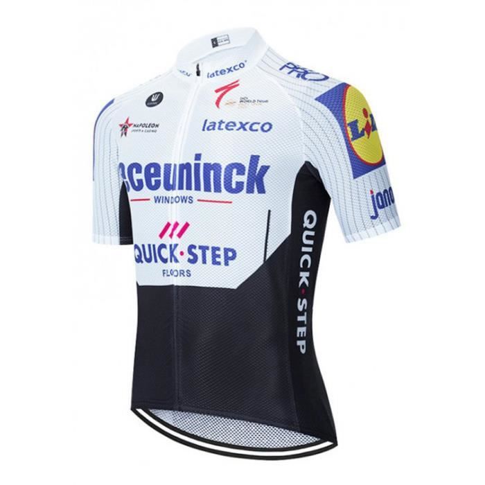 Maillot Cyclisme Homme Quick Step Vermarc - Bleu - Taille XL