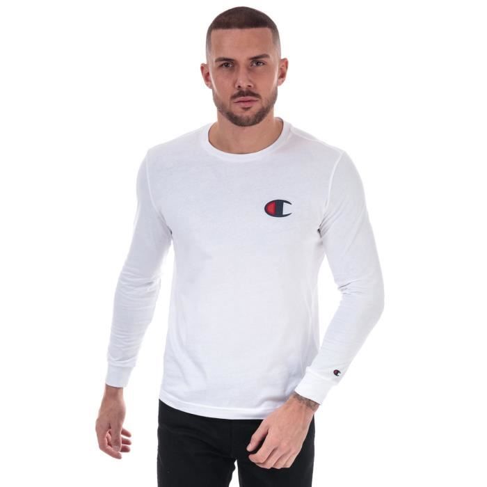 T shirt champion sales homme manche longue