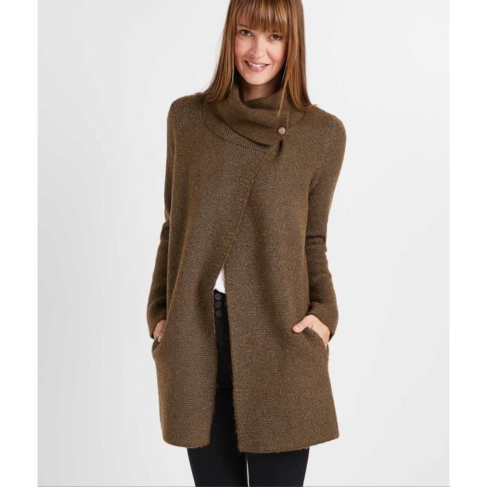 Gros gilet chaud femme clearance