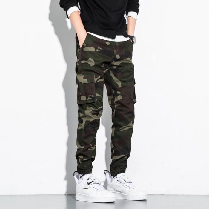 Pantalon Cargo Garçon TiaoBug - Taille élastique | Multi-poches | Sport Décontracté | 5-15 Ans