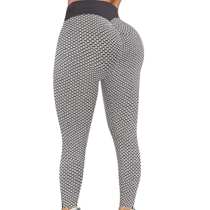 Legging de sport anti-cellulite push-up avec poches pour femme