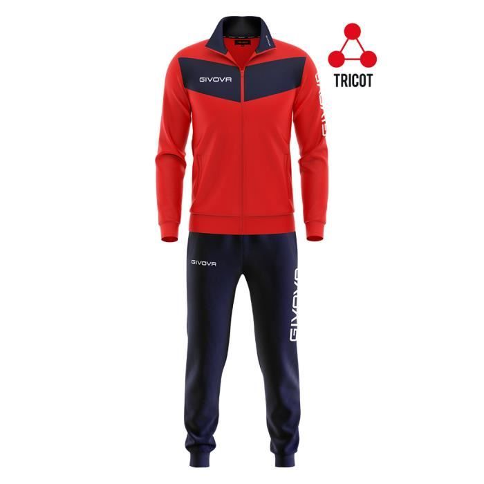 Survêtement Givova Visa Rouge/Navy Blue Homme Football - Main Image