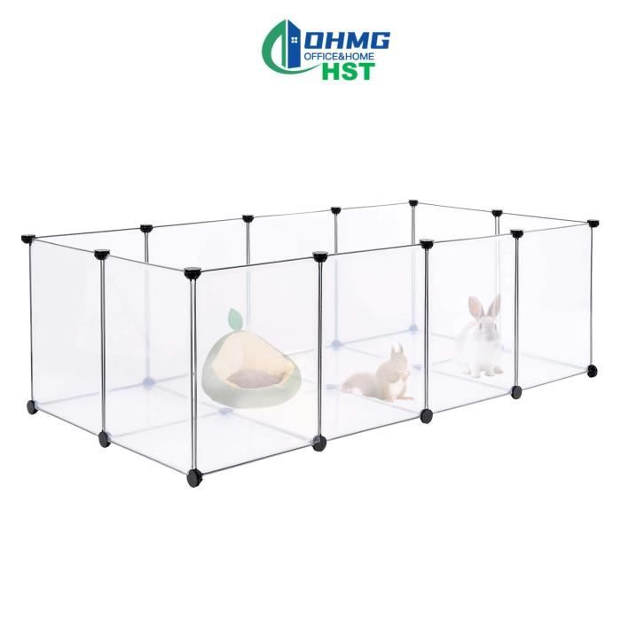 Meilleurs prix pour Enclos pour Animaux - HST OHMG - Parc en plastique - Blanc - Chien - Intérieur