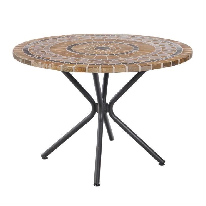 Table De Jardin Ronde 4 Personnes Marseille Diam 110 Cm