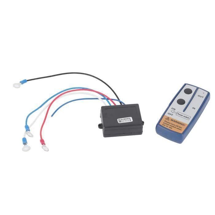 Télécommande Sans Fil Pour Treuil Électrique 12-24V - Portée 45m - Compatible SUV, Jeep, Camion, ATV - 2 Télécommandes Incluses
