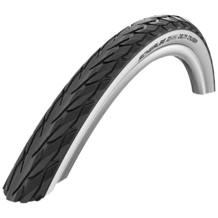 DESTOCKAGE - SCHWALBE - Pneu Delta Cruiser 28X1.10/700X28C Kguard Rigide Nr/Bl