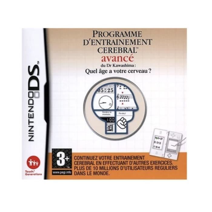 Programme dentrainement cerebral avancé - Jeu Nintendo DS Reconditionné - N/A reconditionné disponible sur Cdiscount Seconde Vie