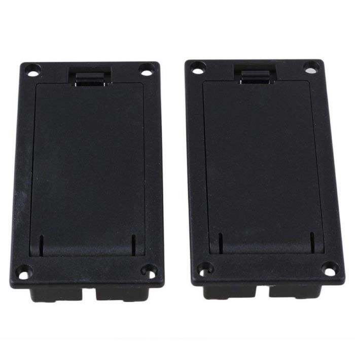 Compartiment Pile 9V Pour Guitare Basse - Boîtier Batterie Accessoire - Plastique