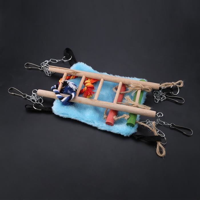 Comparer les prix de Filet d'escalade Petit animal furet perroquet rat oiseau balanoire corde suspendue cage en filet pour animalerie jouet SURENHAP