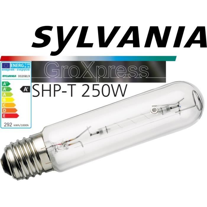 Ampoule sodium 250 w shp-ts groxpress™ sylvania...