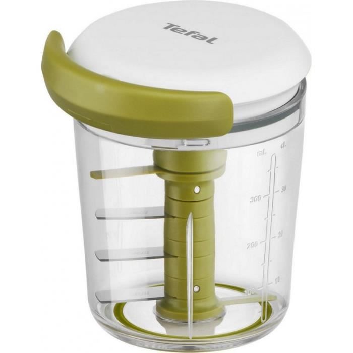 hachoir shaker - tefal - 450 ml - blanc et vert - petit electroménager