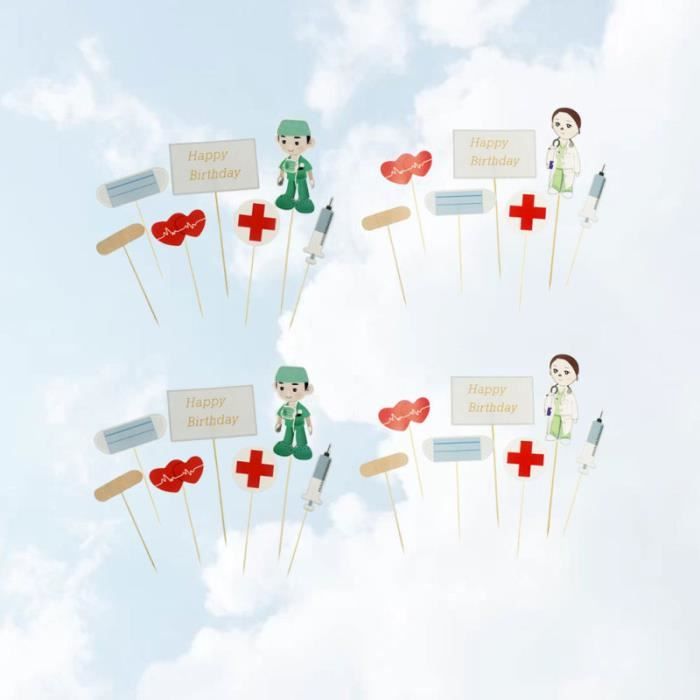 28 Pcs Infirmiere Medecin Cupcake Topper Joyeux Anniversaire Gateau Pick Unique Dessert Decoratif Pour Figurine Decor De Gateau Cdiscount Maison 28 Pcs Infirmiere Medecin Cupcake Topper Joyeux Anniversaire Gateau Pick Unique Dessert Decoratif Pour Figurine Decor De Gateau Cdiscount Maison