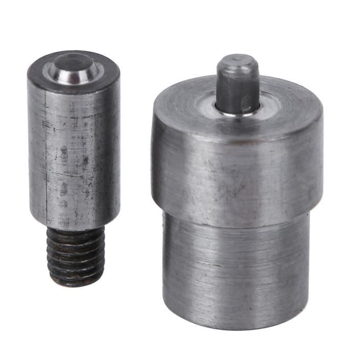Oumefar 2 Pièces Moule à Oeillets 5.0mm - Presse à Main Pour Bâches, Cuir Et Tissus