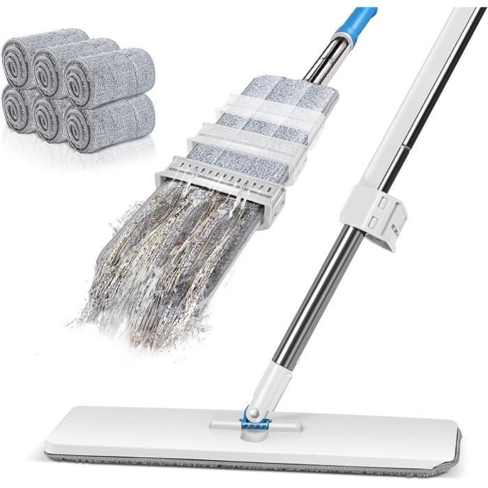 Mocio Che Si Strizza Da Solo Balai Serpillière Avec Seau Pliable Hometimestore - Essorage Facile, Microfibre, Pour Tous Sols Durs Innovia Balai Serpillère