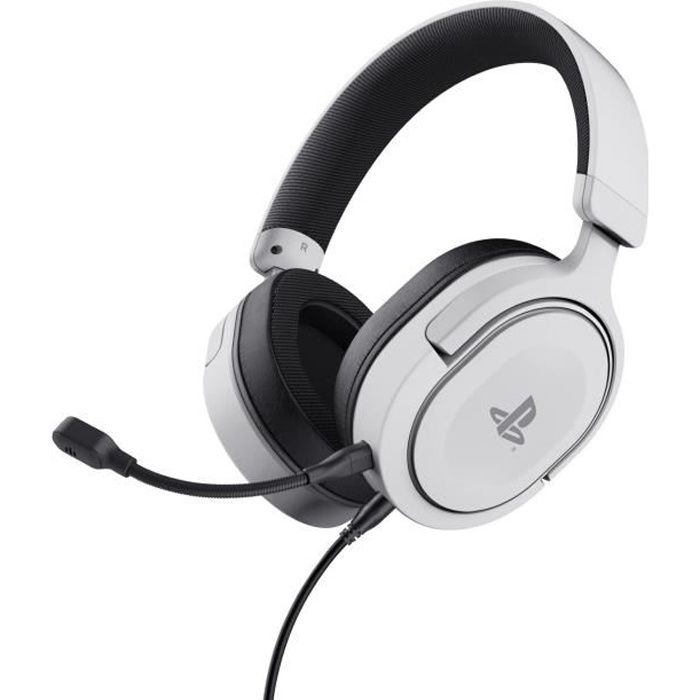 Trust Gaming GXT 498W Forta Casque PS5 / PS4 Durable, Licence Officielle  Playstation 5, Casque Gamer Filaire avec Microphone, Blanc - Cdiscount  Informatique