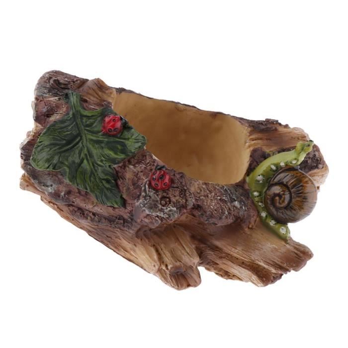 Figurine Décorative Plante Carnivore En Résine - Pour Intérieur Et Extérieur - Dimensions 15x9x7 Cm - Originale Et Insolite