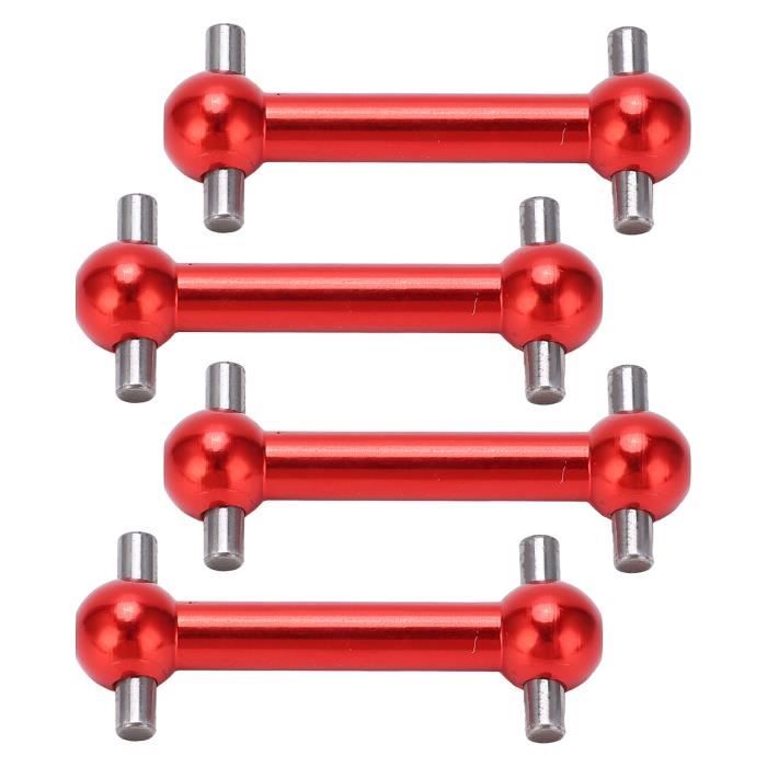 Drfeify 4 Arbres De Transmission En Métal (Os De Chien) Pour WLtoys 1/18 RC – Pièces Détachées Haute Précision – Amélioration Performance