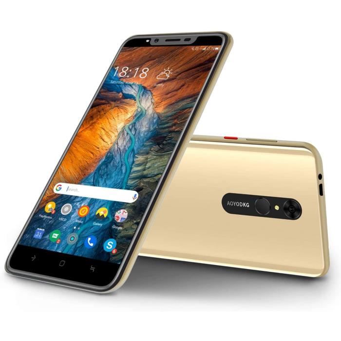 Top achat T&eacute;l&eacute;phone portable A60 Telephone Portable Ecran HD 5.8" Smartphone 4G Android 9.0 3Go+32Go Dual SIM-camera Téléphone Portable Pas Cher pas cher
