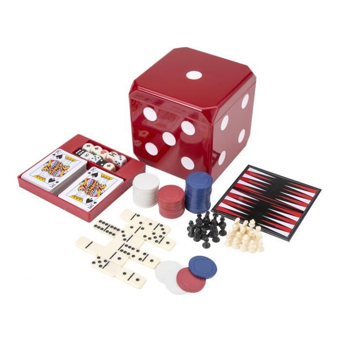 Coffret jeux de société neuf luxe : échec Intrattenimento Giochi e rompicapo Giochi di miniature e da tavolo cartes etc dominos 