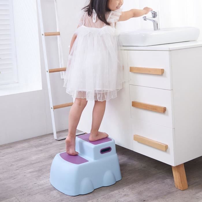 1pc Escabeau En Forme De Voiture Dessin Anime Pratique Double Couche Anti Derapant Enfants Chaise Bebe Tabouret Bebe Cdiscount Puericulture Eveil Bebe