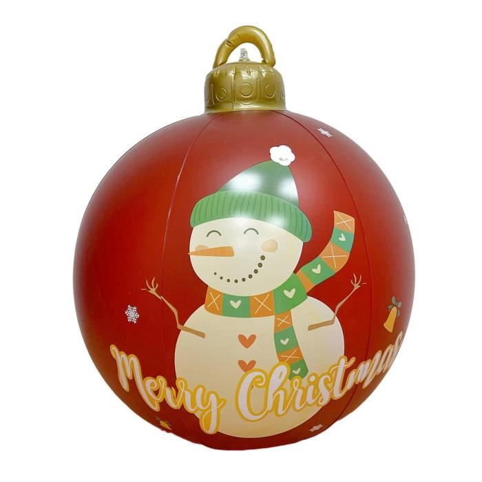 60cm boule de Noël avec lumières de couleur LED en PVC pour intérieur 