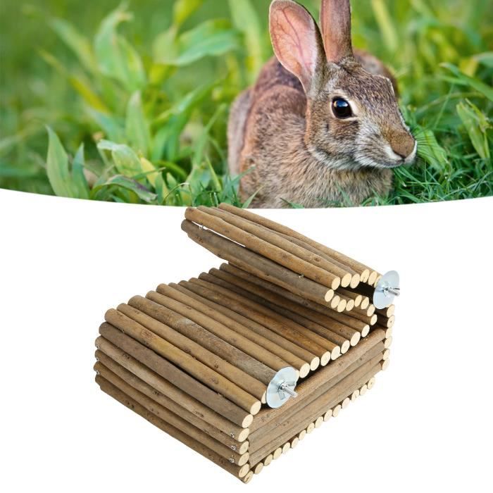 Mobile Bébé 3D Ours Et Lapin - Carillon Lit Suspendu En Bois Et Flanelle - Décoration Chambre Bébé, Cadeau Naissance