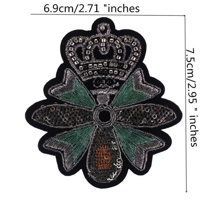 Patch - LIU - Lot De 10 Petits Patchs En Forme D'abeille