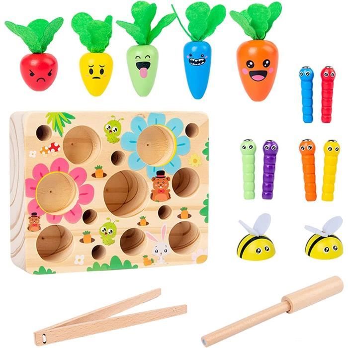 Jeu Montessori En Bois - Puzzle Labyrinthe Avec Cartes - Éducatif Pour Enfants 3 Ans Et Plus - Développe Logique Et Couleurs