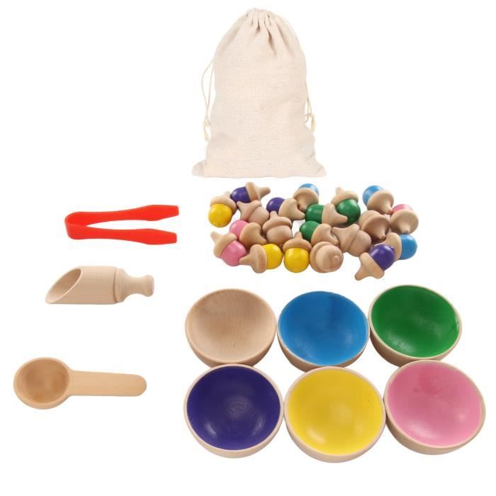 60 Glands Colorés Miniatures - 2cm - Pour DIY Bijoux, Porte-clés, Déco - Coton, Couleurs Aléatoires