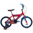 Vélo officiel Spiderman pour garçon 16" - 5-7ans de Huffy + roues d'entraînement-1