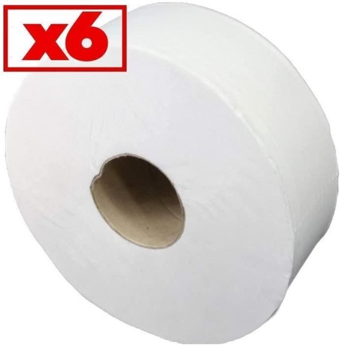 Papier toilette Mini JUMBO RACON - 2 plis - Blanc - 160m par rouleau