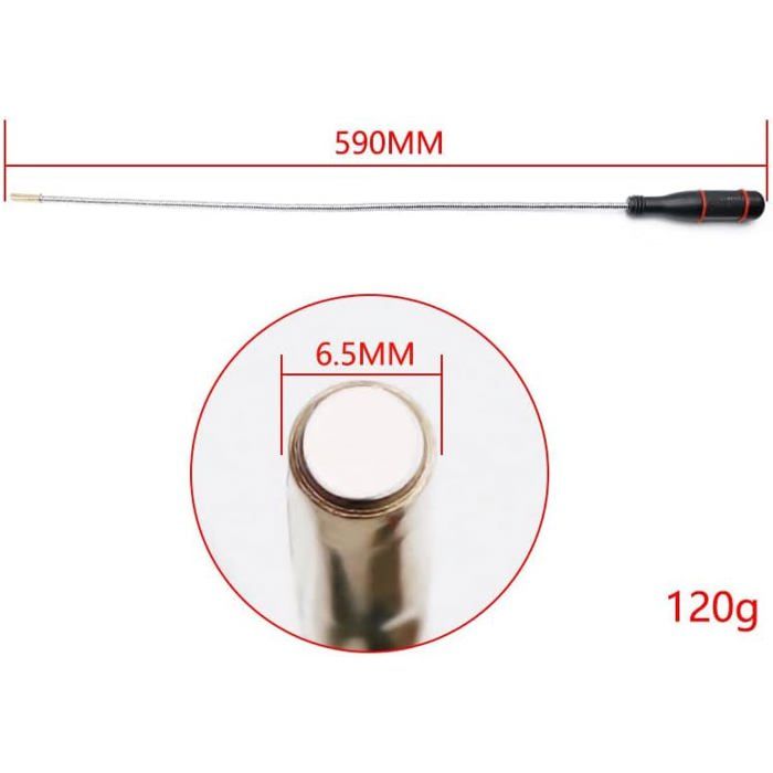Aimant Mécanique Flexible Télécopique - Outil De Ramassage Magnétique Pour Vis Et Pièces Métalliques